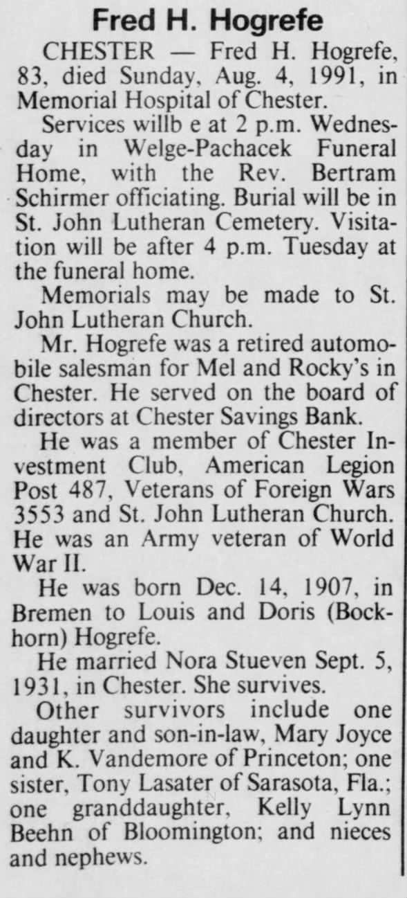 Clipping from Southern Illinoisan